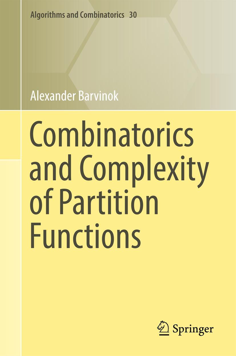 Vorderes Coverbild Combinatorics and Complexity of Partition Functions