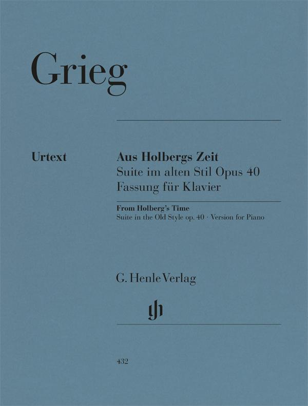 Vorderes Coverbild Grieg, Edvard - Aus Holbergs Zeit op. 40, Suite im alten Stil
