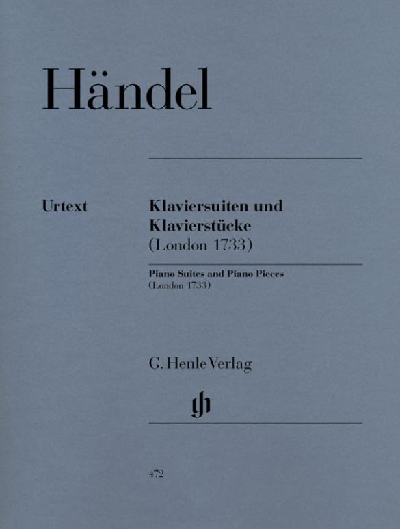 Vorderes Coverbild Händel, Georg Friedrich - Klaviersuiten und Klavierstücke (London 1733)