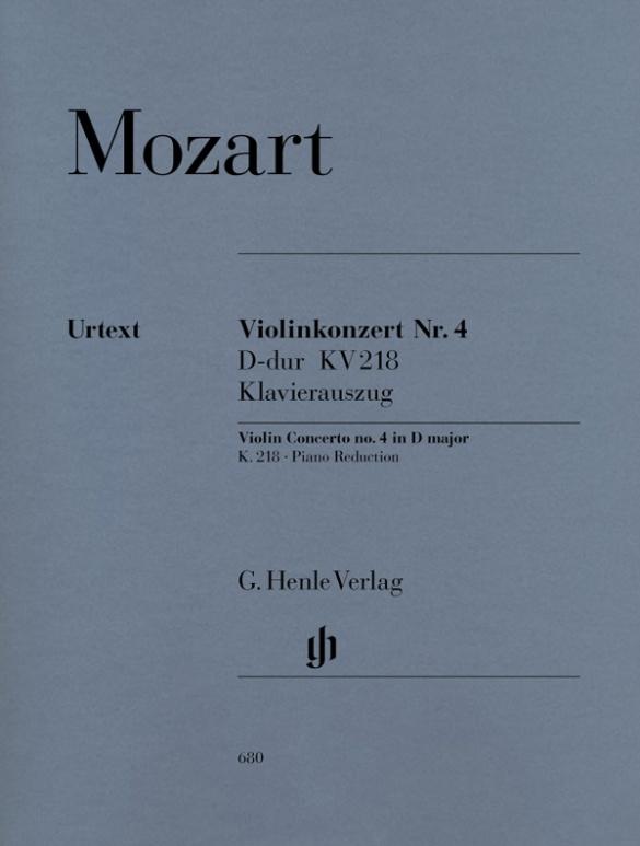 Vorderes Coverbild Mozart, Wolfgang Amadeus - Violinkonzert Nr. 4 D-dur KV 218