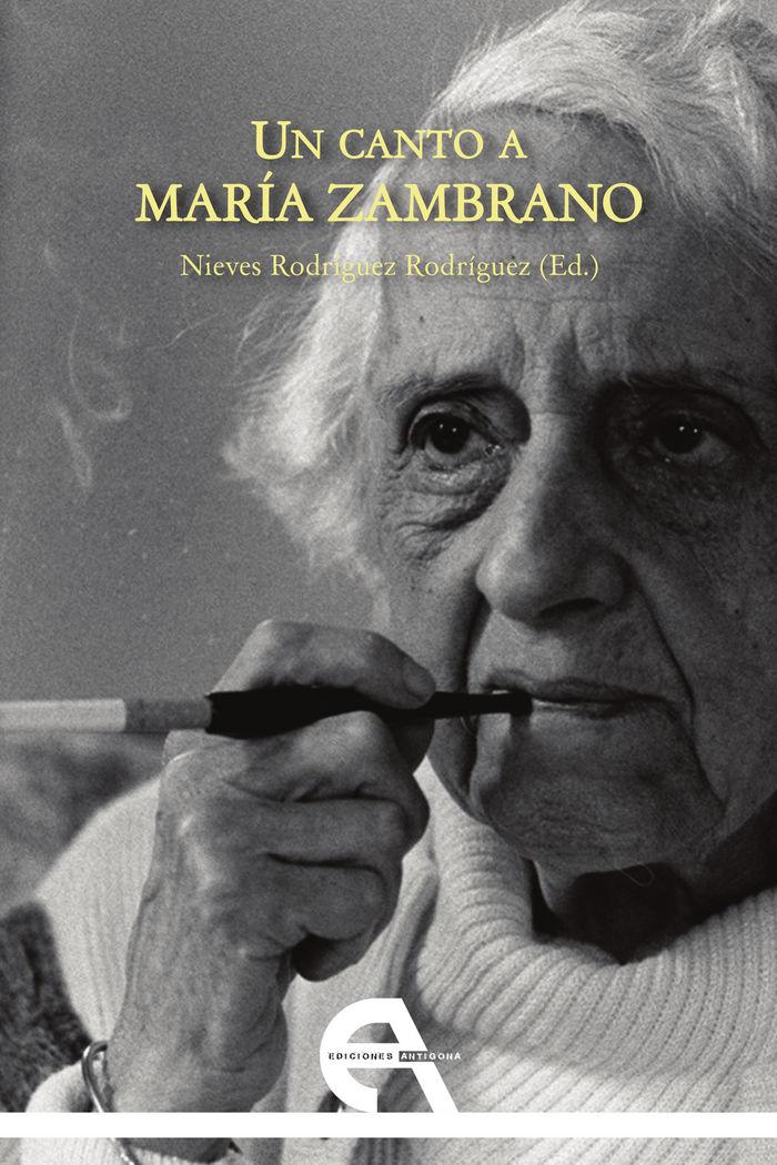 Vorderes Coverbild Un canto a María Zambrano