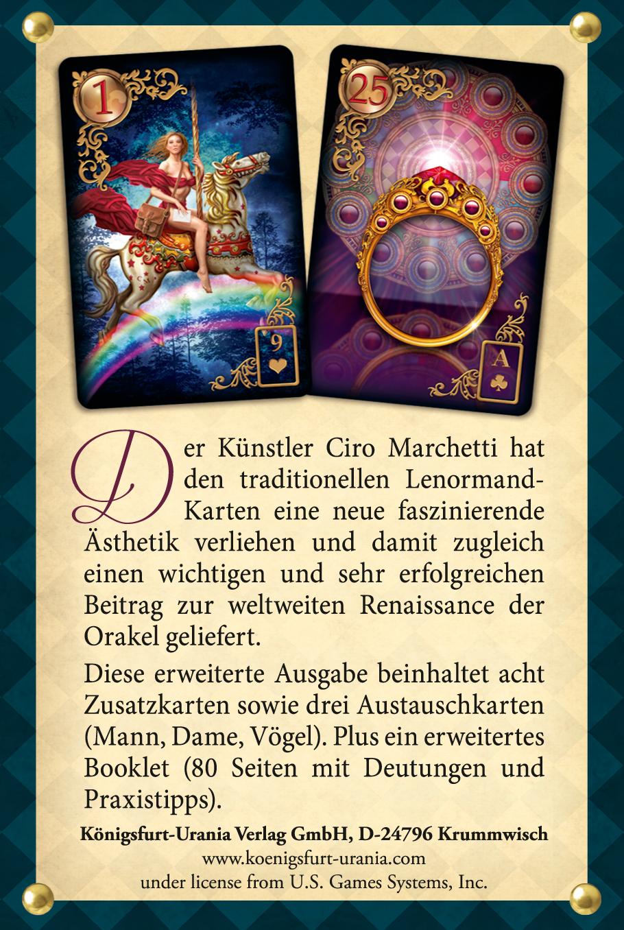 Rückseitencover Gilded Reverie Lenormand