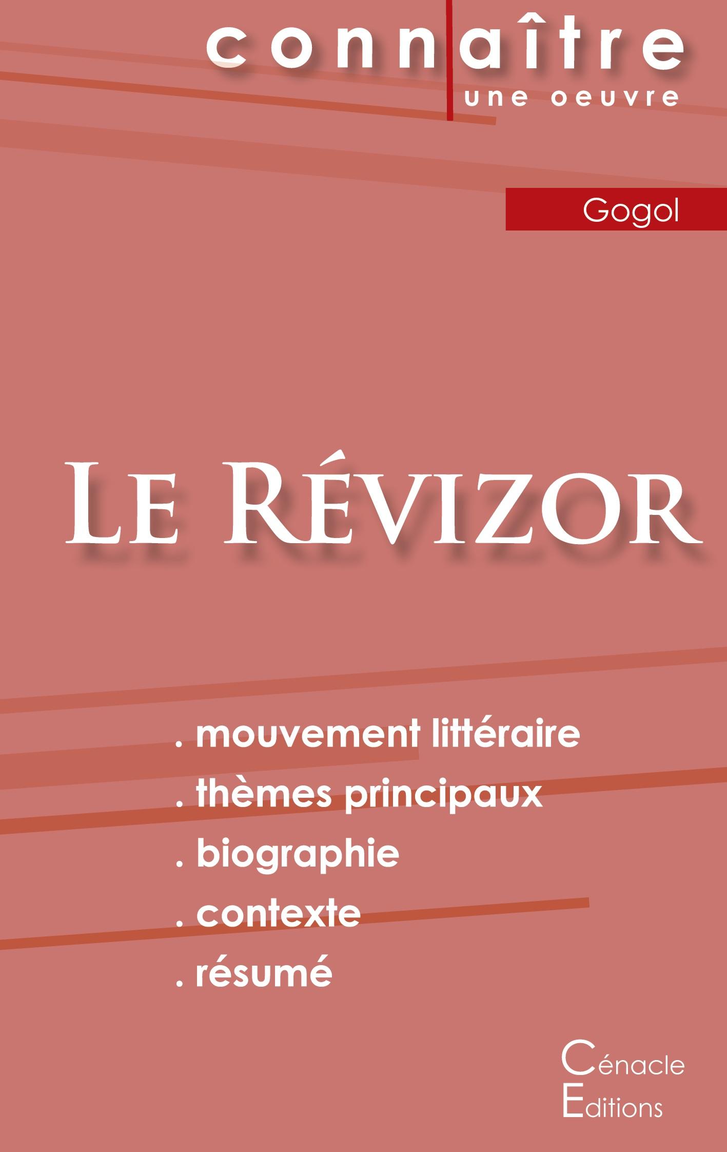 Vorderes Coverbild Fiche de lecture Le Révizor de Nicolas Gogol (Analyse littéraire de référence et résumé complet)
