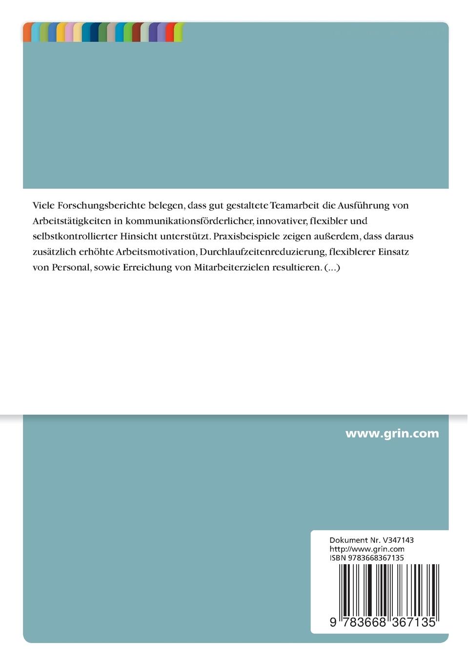 Rückseitencover Leitfaden zu Teamentwicklungstrainings