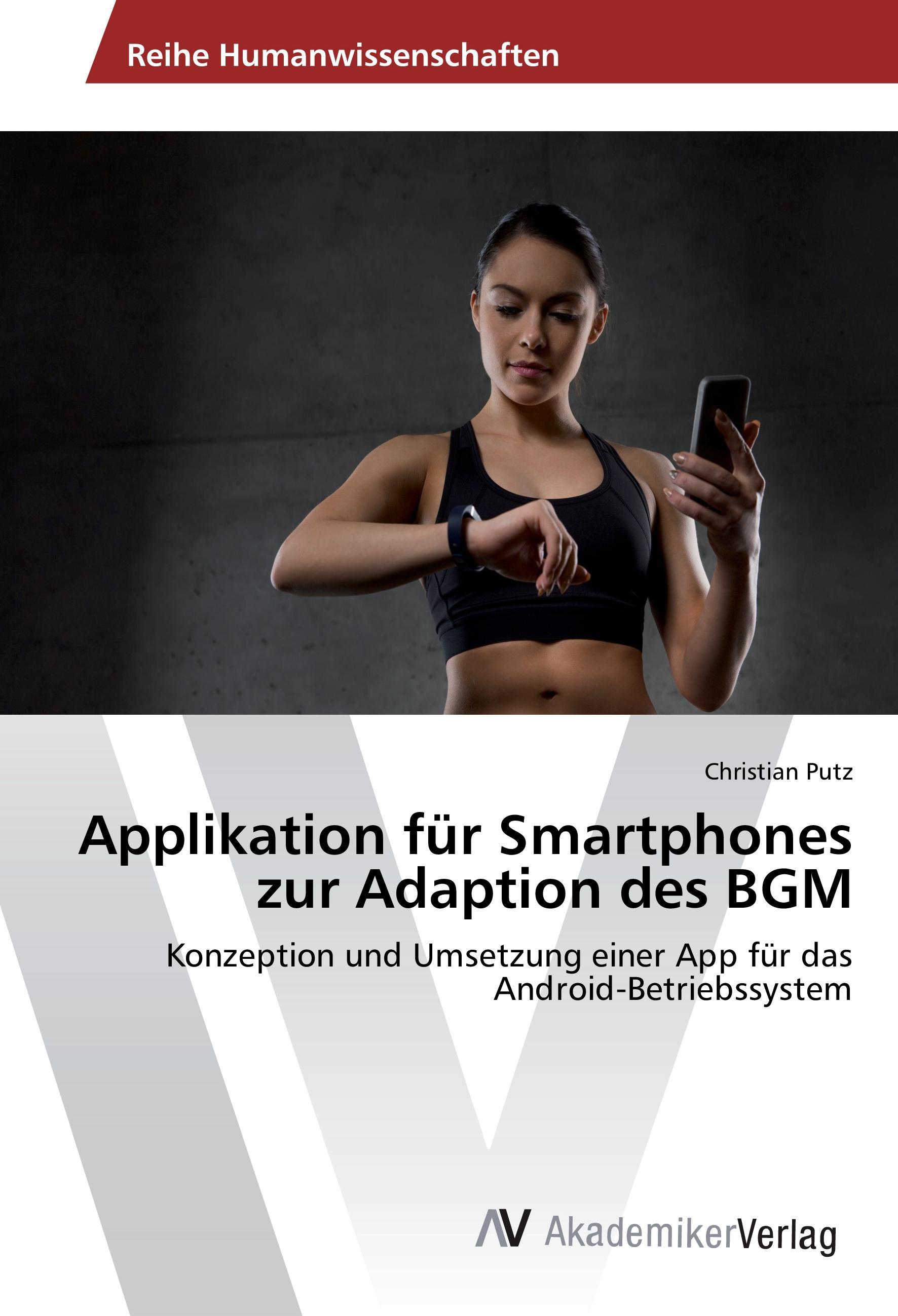 Vorderes Coverbild Applikation für Smartphones zur Adaption des BGM