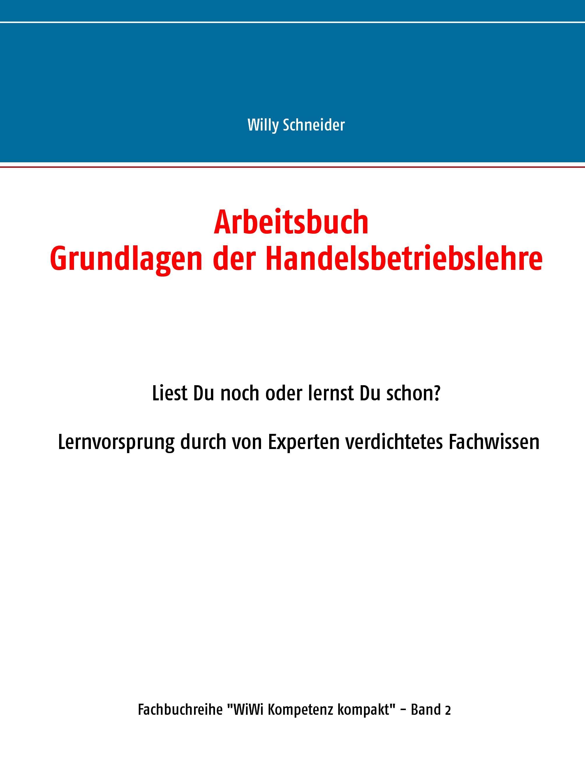 Vorderes Coverbild Arbeitsbuch Grundlagen der Handelsbetriebslehre