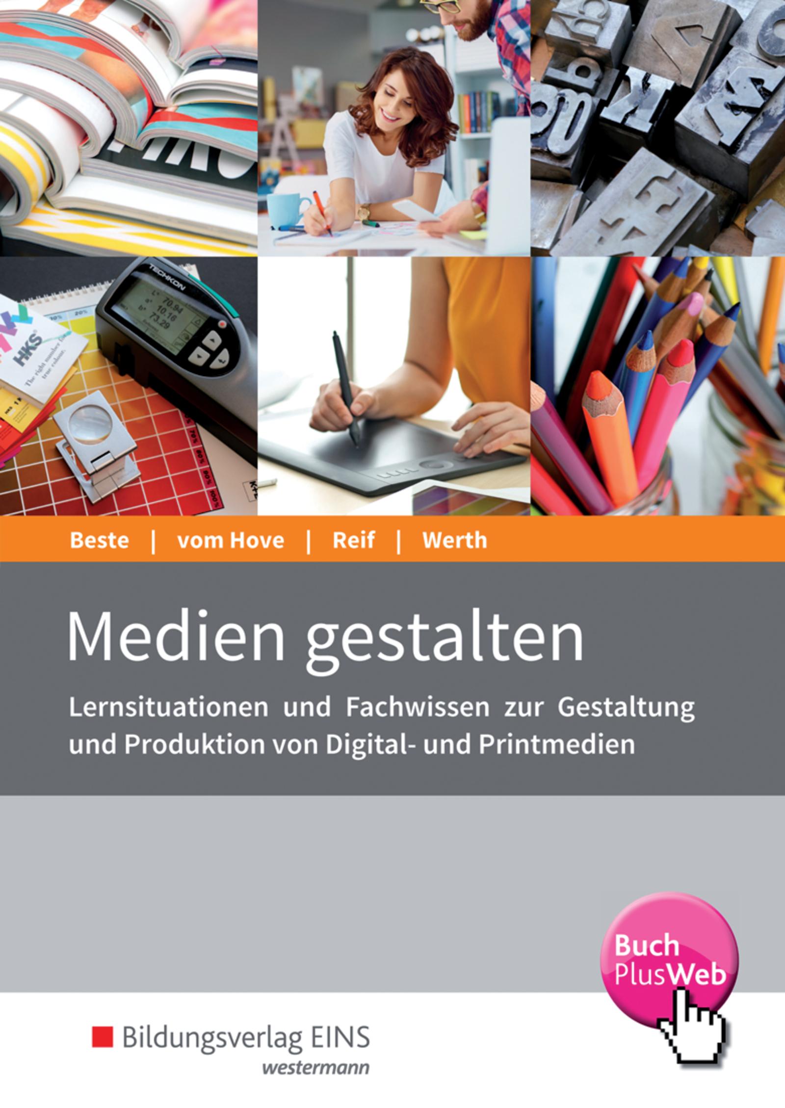 Vorderes Coverbild Medien gestalten. Schulbuch
