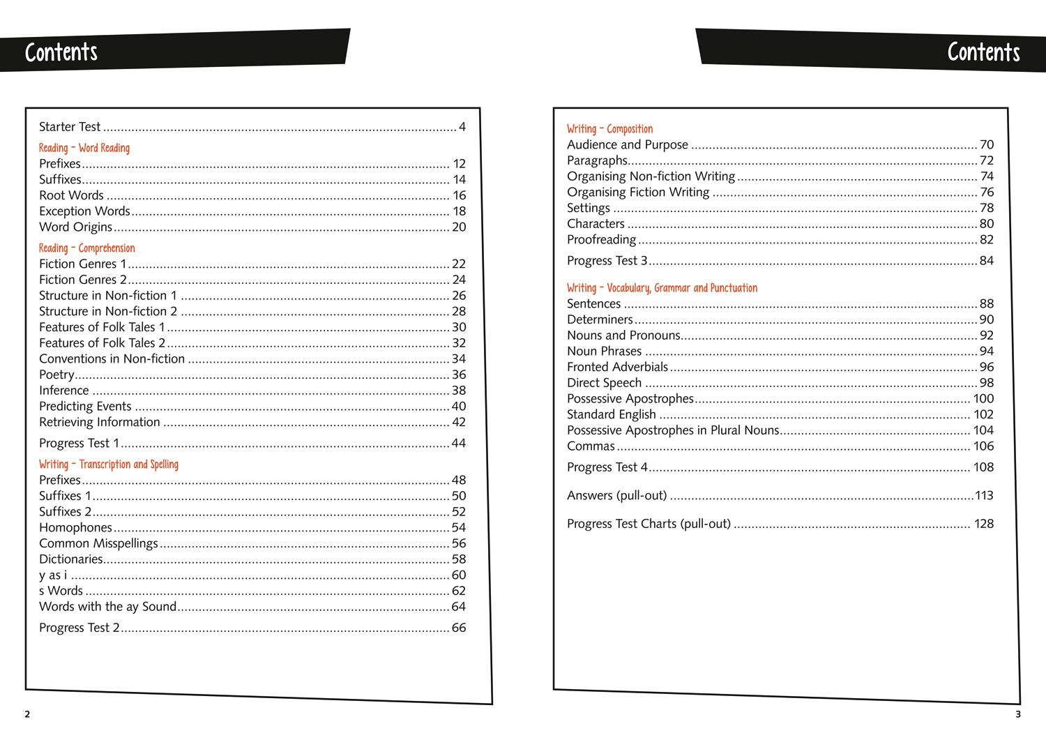 Beispielinhalt (Bild) Year 4 English Targeted Practice Workbook