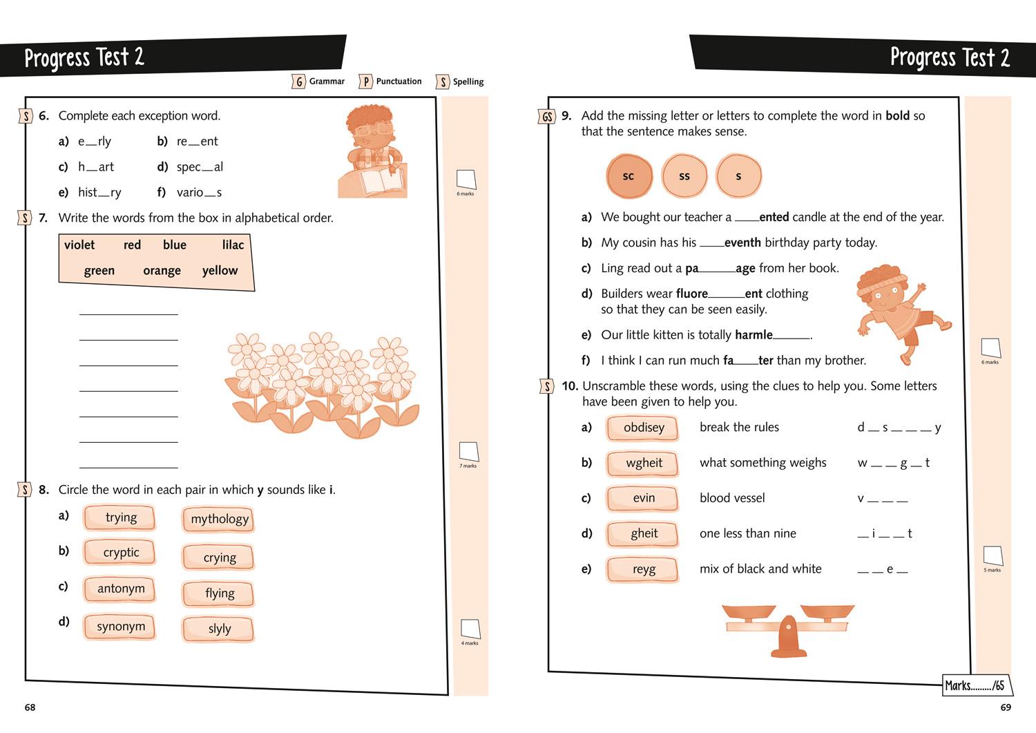 Beispielinhalt (Bild) Year 4 English Targeted Practice Workbook