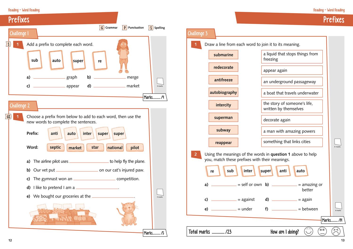Beispielinhalt (Bild) Year 4 English Targeted Practice Workbook