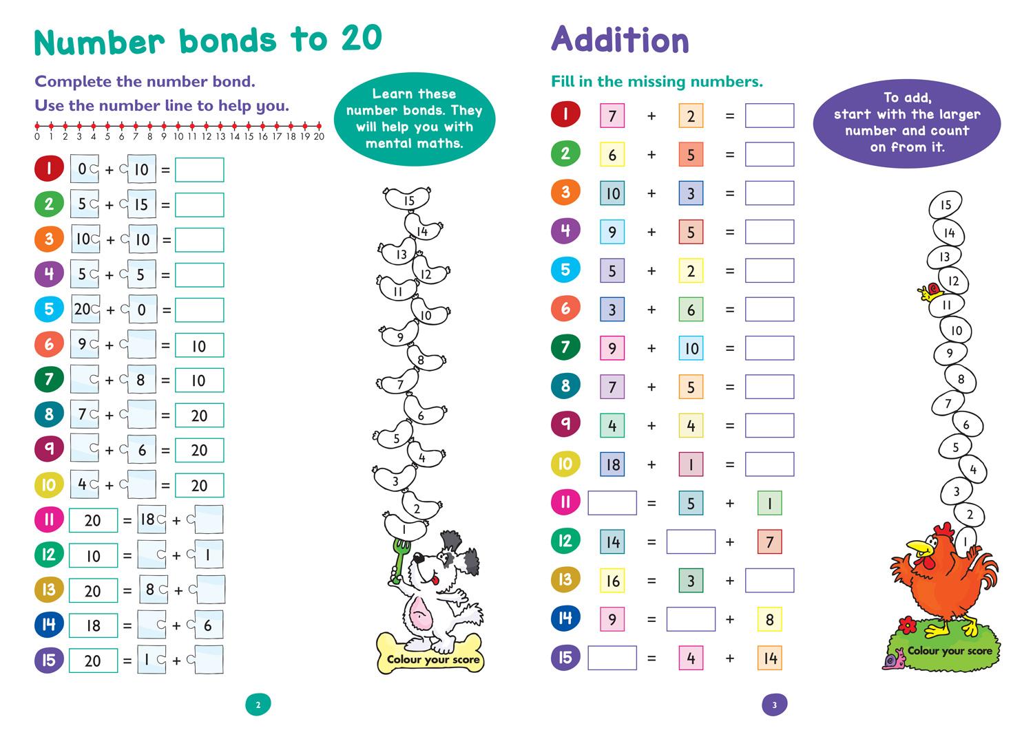 Beispielinhalt (Bild) Maths Quick Quizzes Ages 5-7