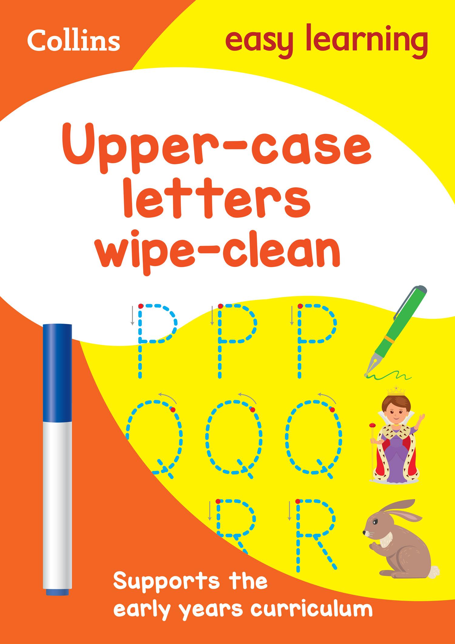 Vorderes Coverbild Upper Case Letters Age 3-5 Wipe Clean Activity Book