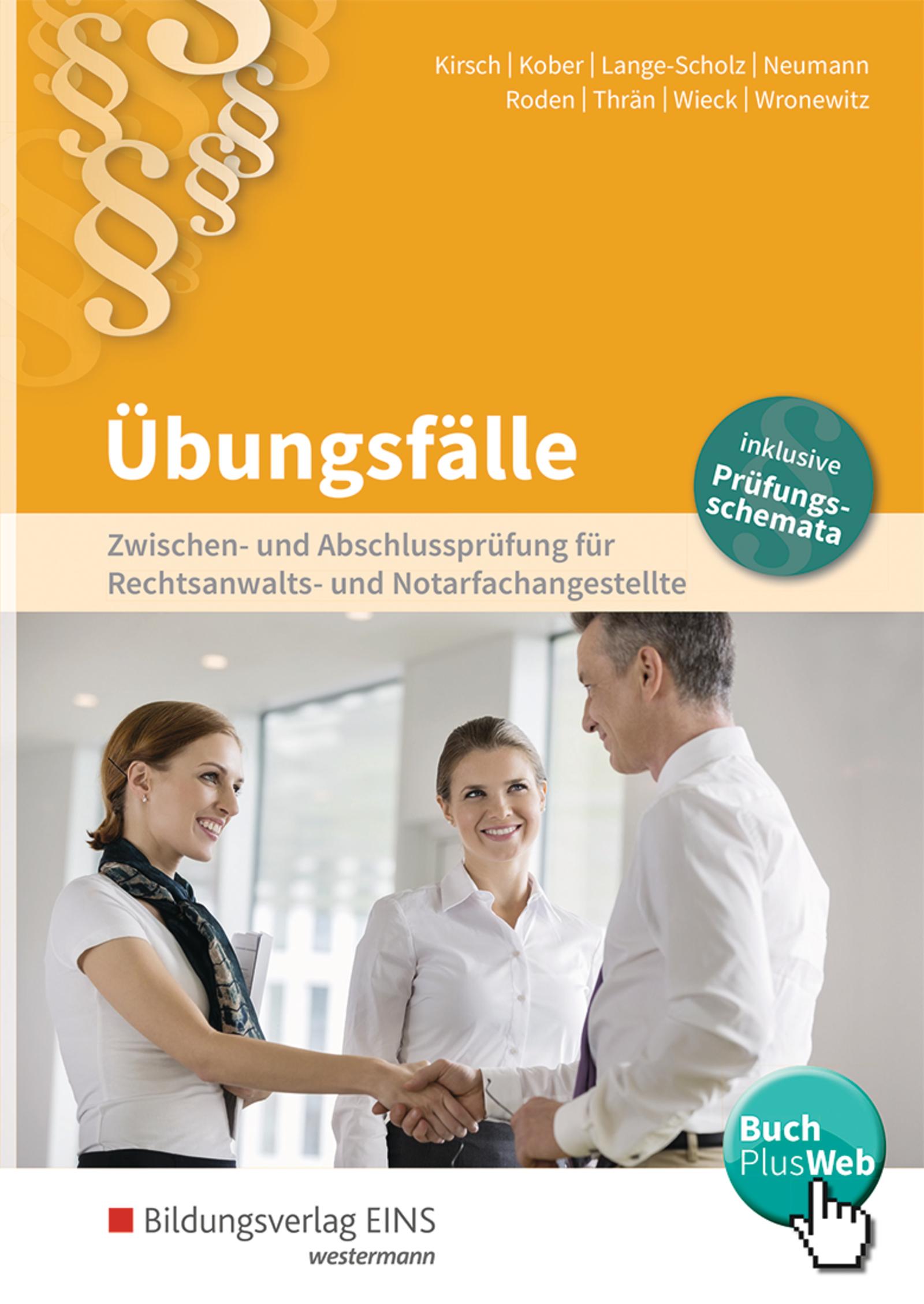 Vorderes Coverbild Rechtsanwalts- und Notarfachangestellte. Übungsfälle