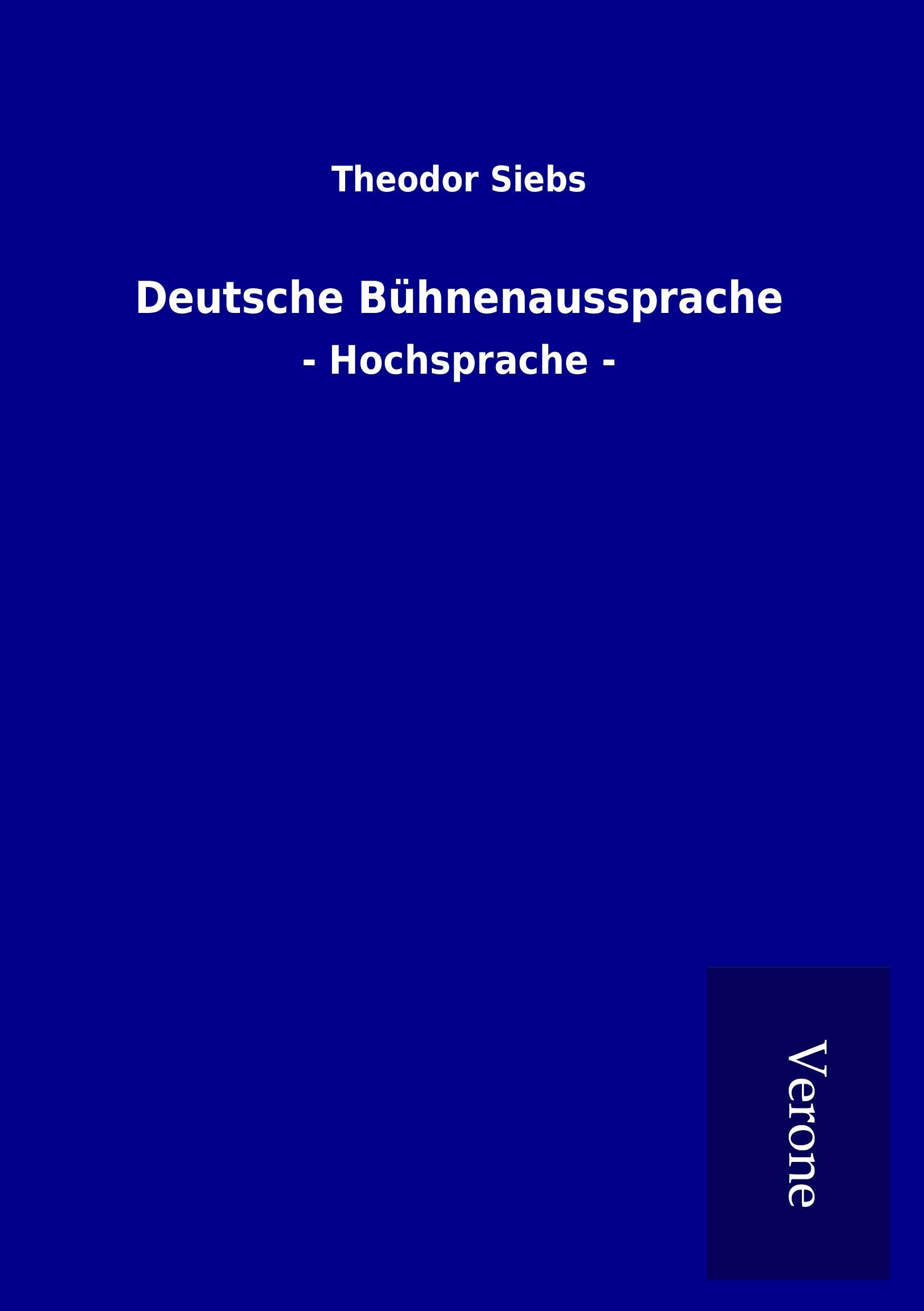 Vorderes Coverbild Deutsche Bühnenaussprache