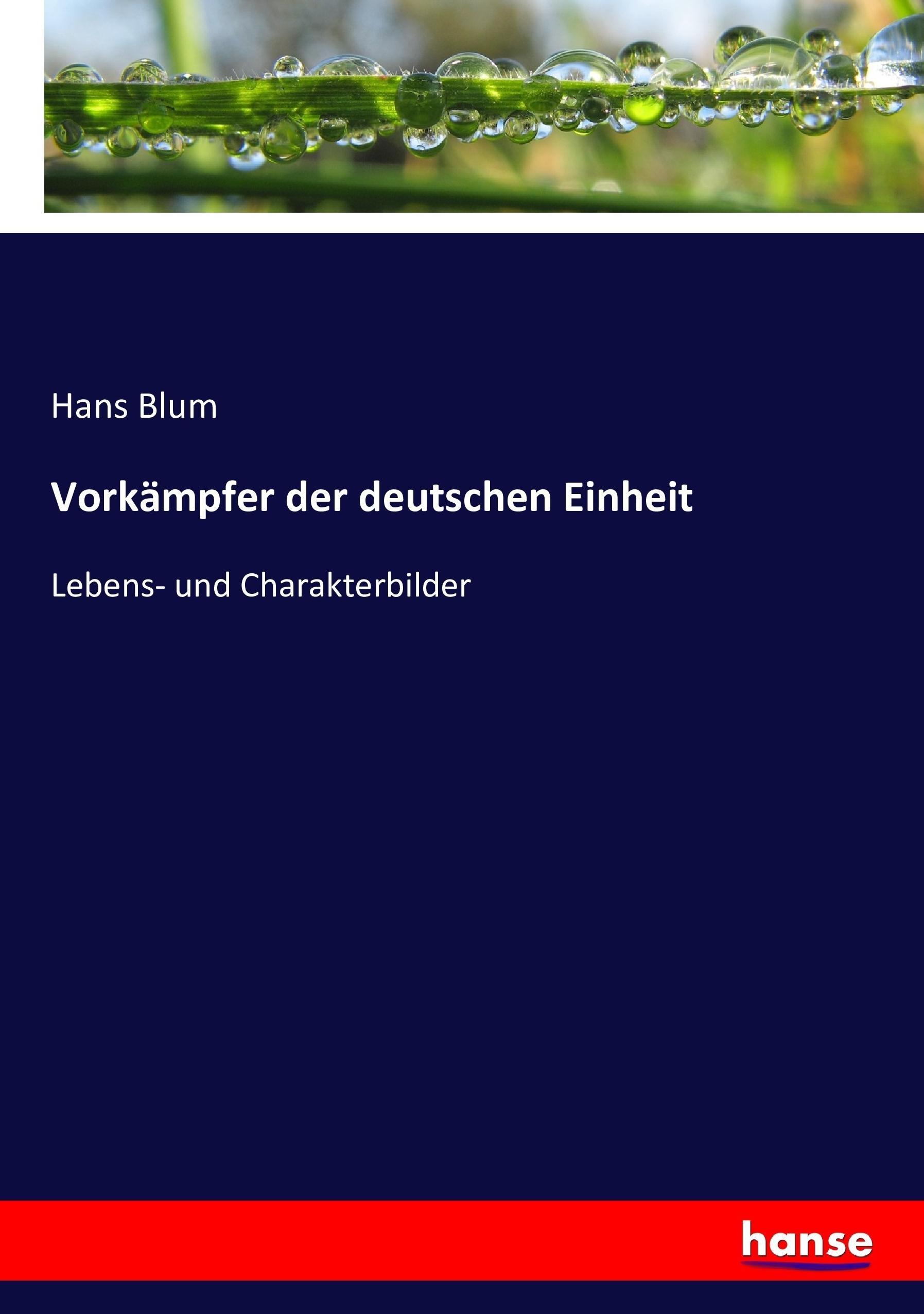Vorderes Coverbild Vorkämpfer der deutschen Einheit