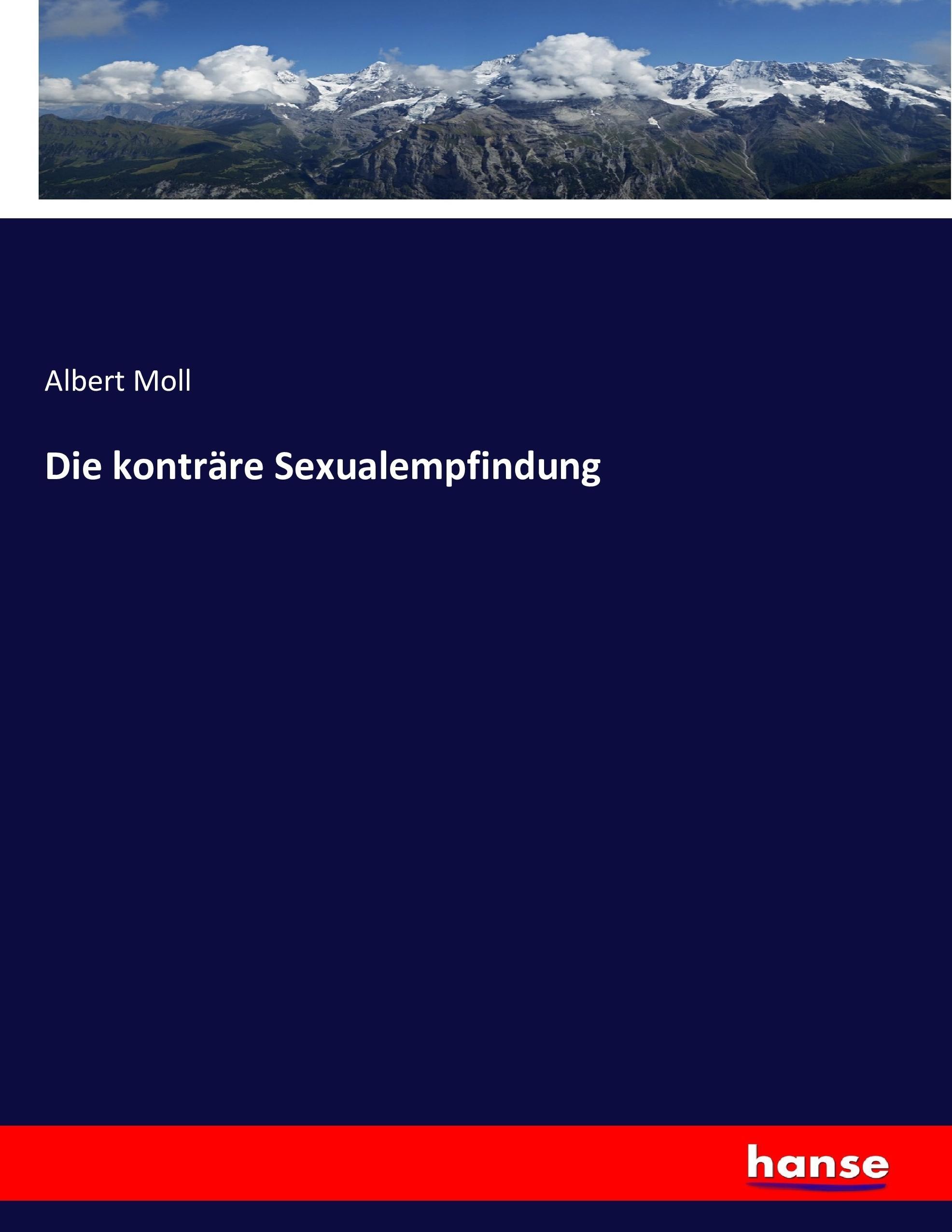 Vorderes Coverbild Die konträre Sexualempfindung