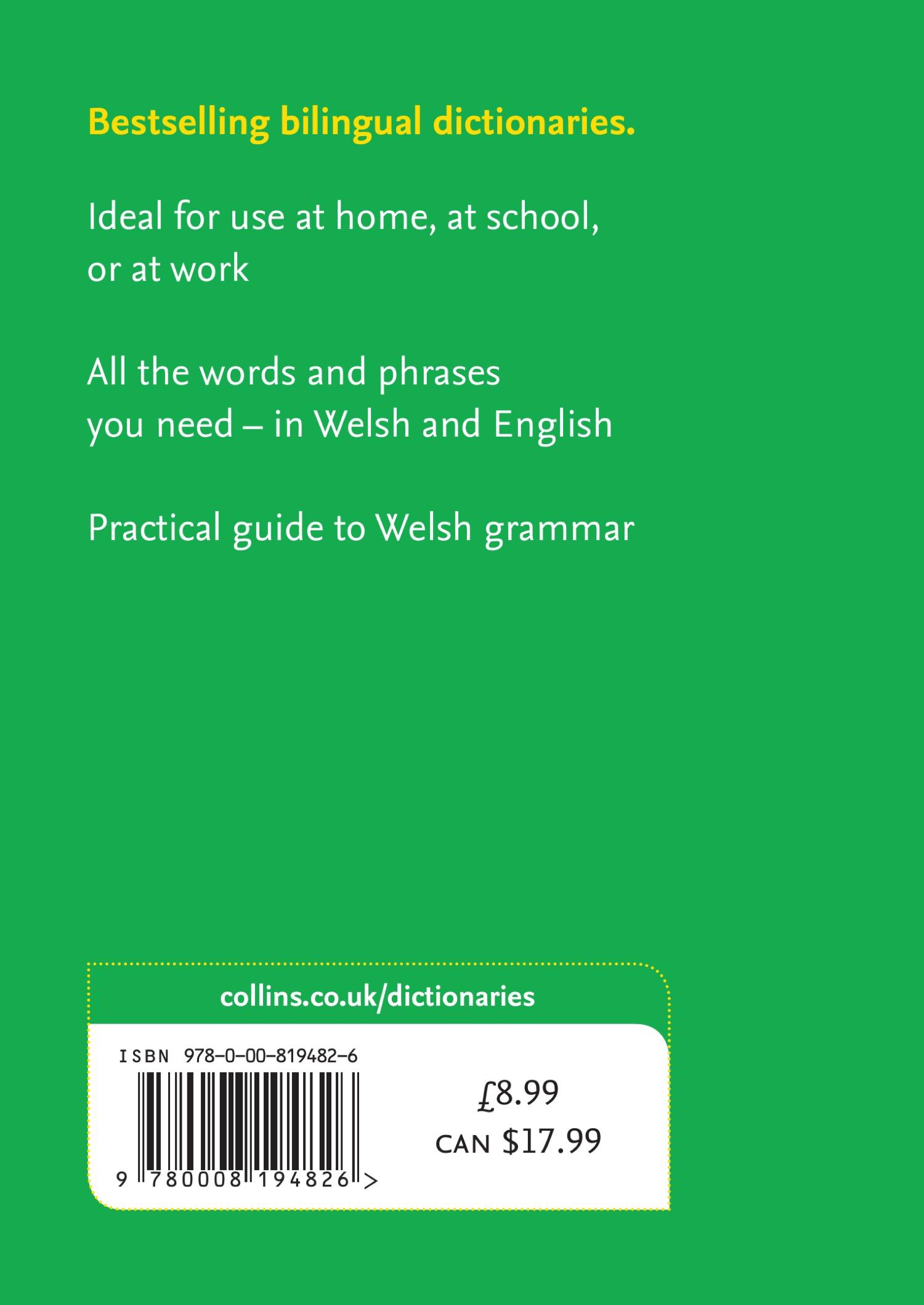 Rückseitencover Spurrell Welsh Pocket Dictionary