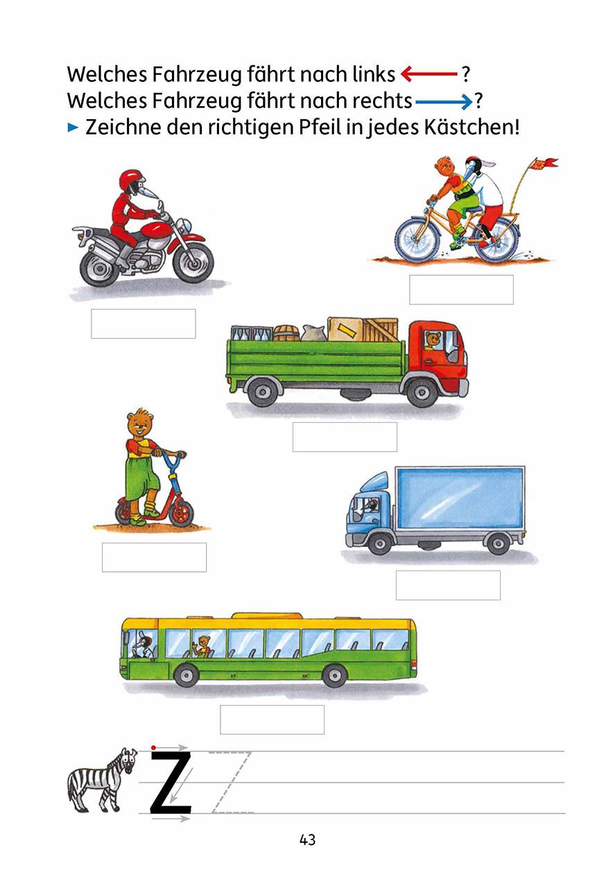 Beispielinhalt (Bild) Vorschule: Schulreife fördern