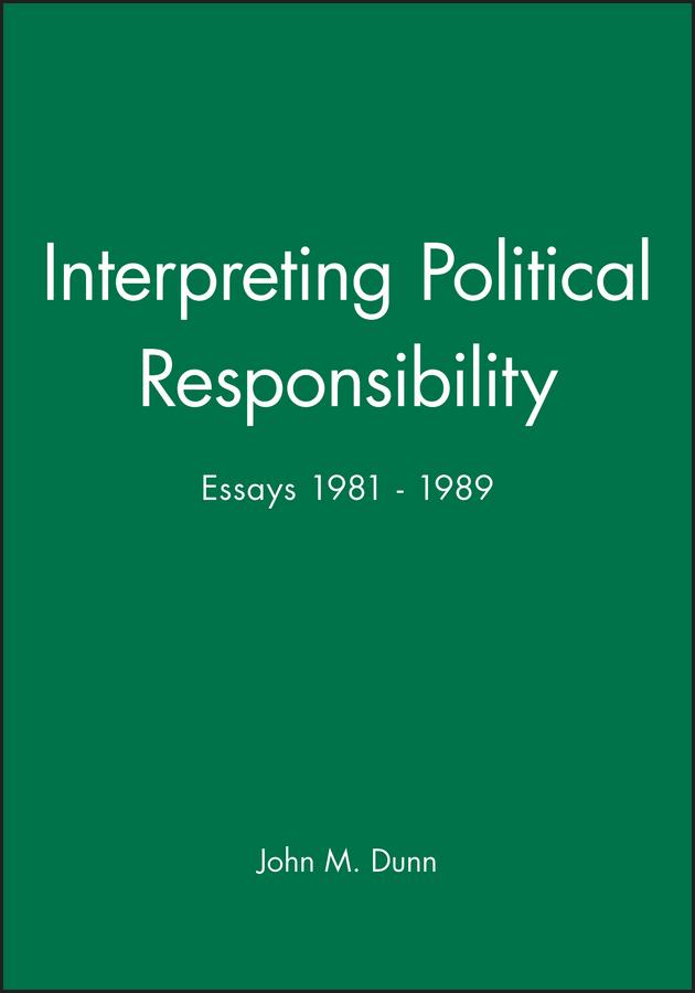 Vorderes Coverbild Interpreting Political Responsibility