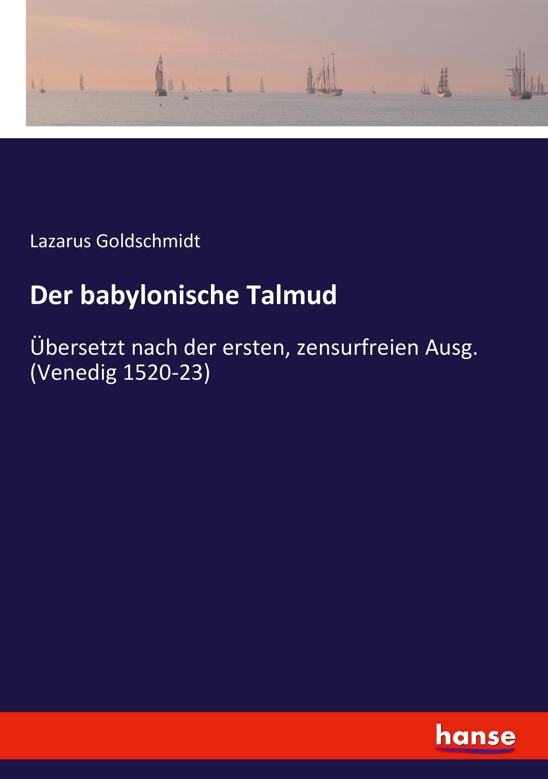 Vorderes Coverbild Der babylonische Talmud