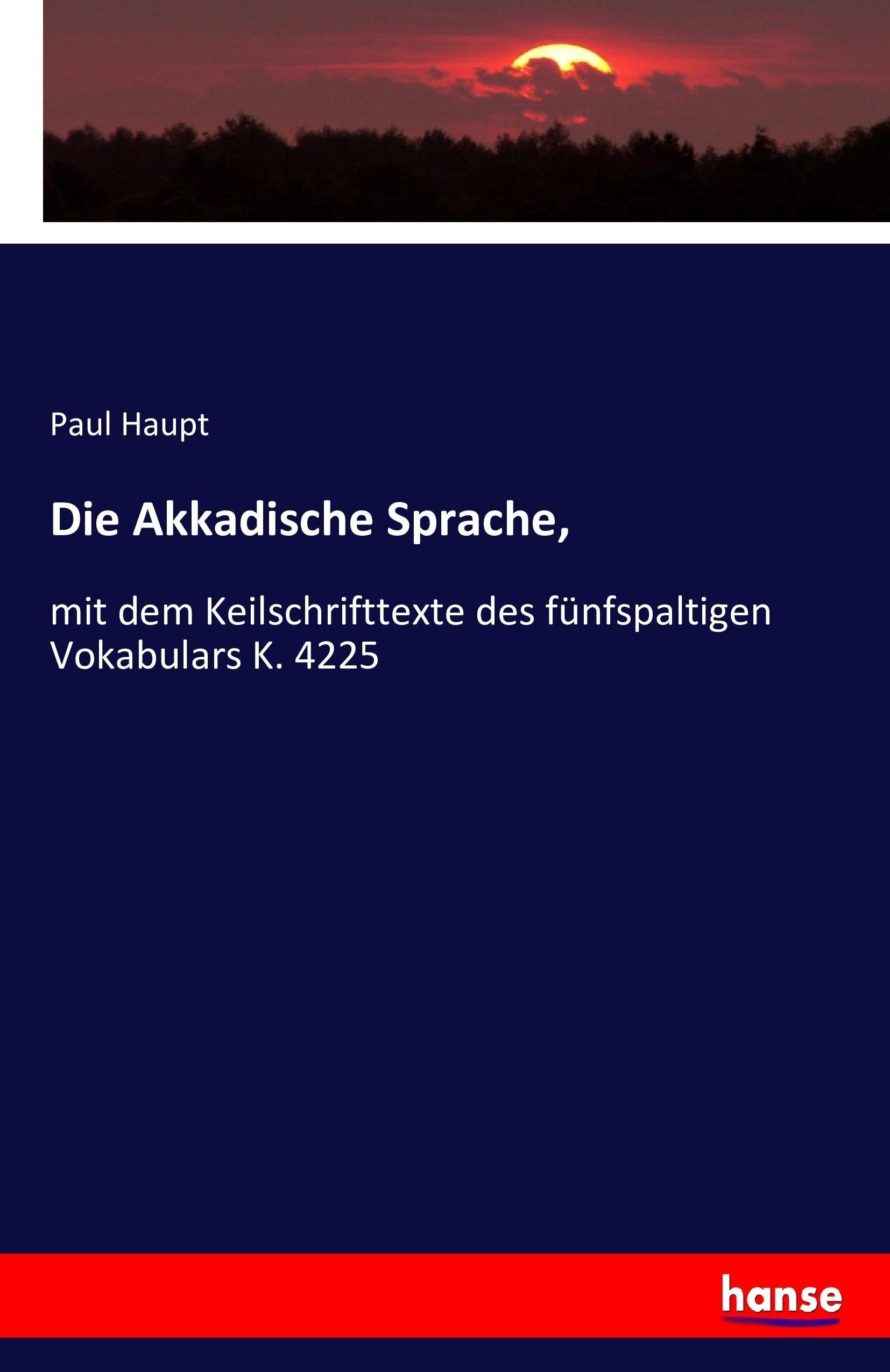 Vorderes Coverbild Die Akkadische Sprache,