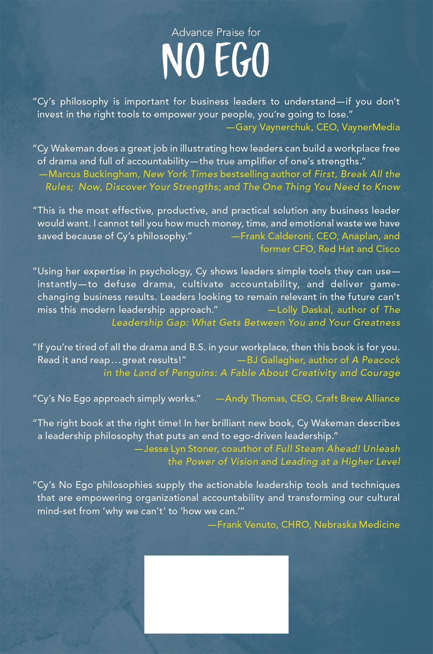 Rückseitencover No Ego