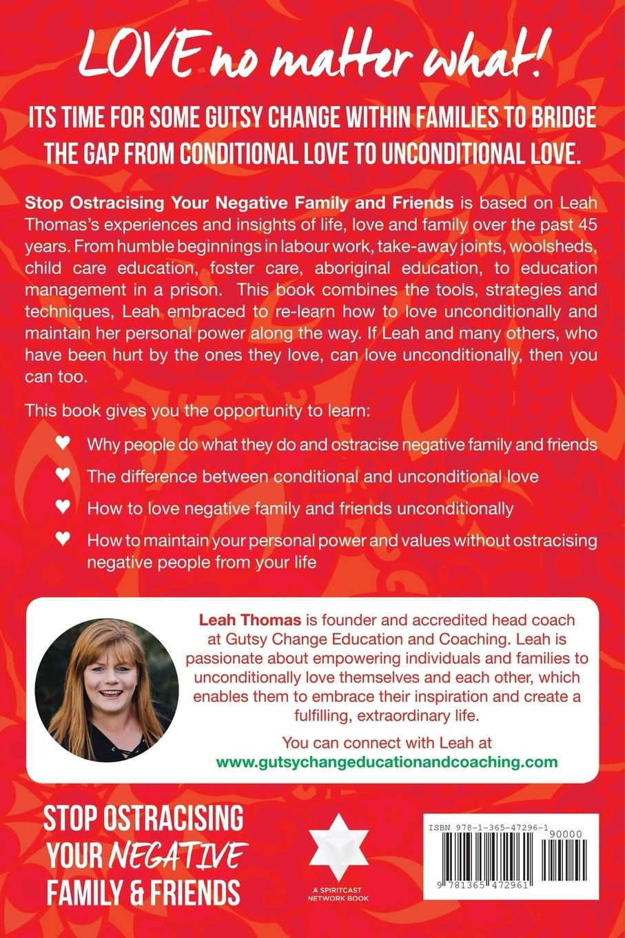 Rückseitencover Stop Ostracising Your Negative Family and Friends - Love No Matter What