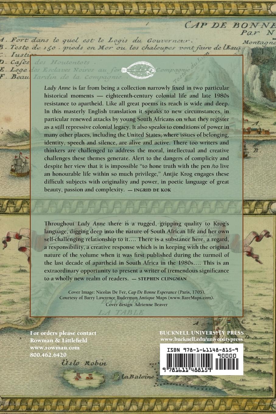 Rückseitencover Lady Anne