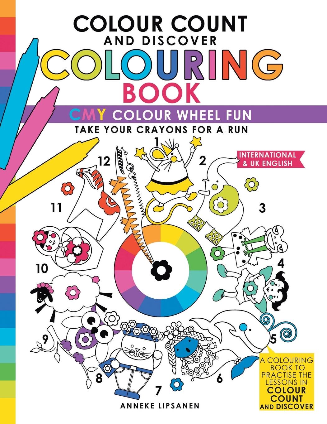 Vorderes Coverbild Colour Count and Discover Colouring Book