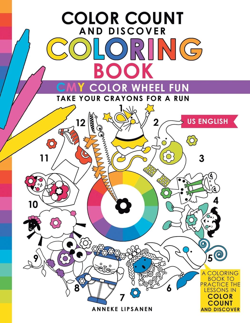 Vorderes Coverbild Color Count and Discover Coloring Book