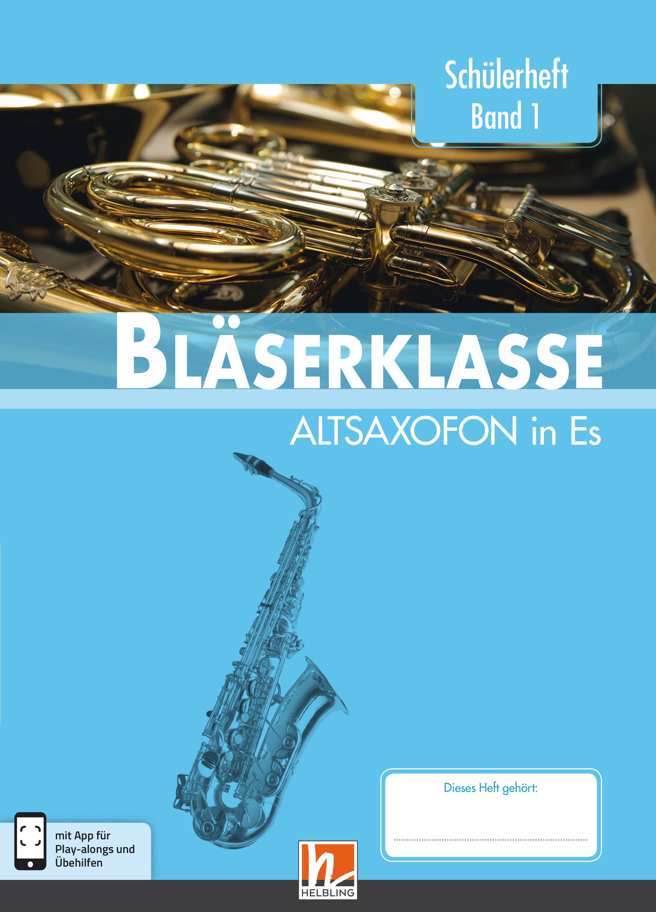 Vorderes Coverbild Leitfaden Bläserklasse. Schülerheft Band 1 - Altsaxofon