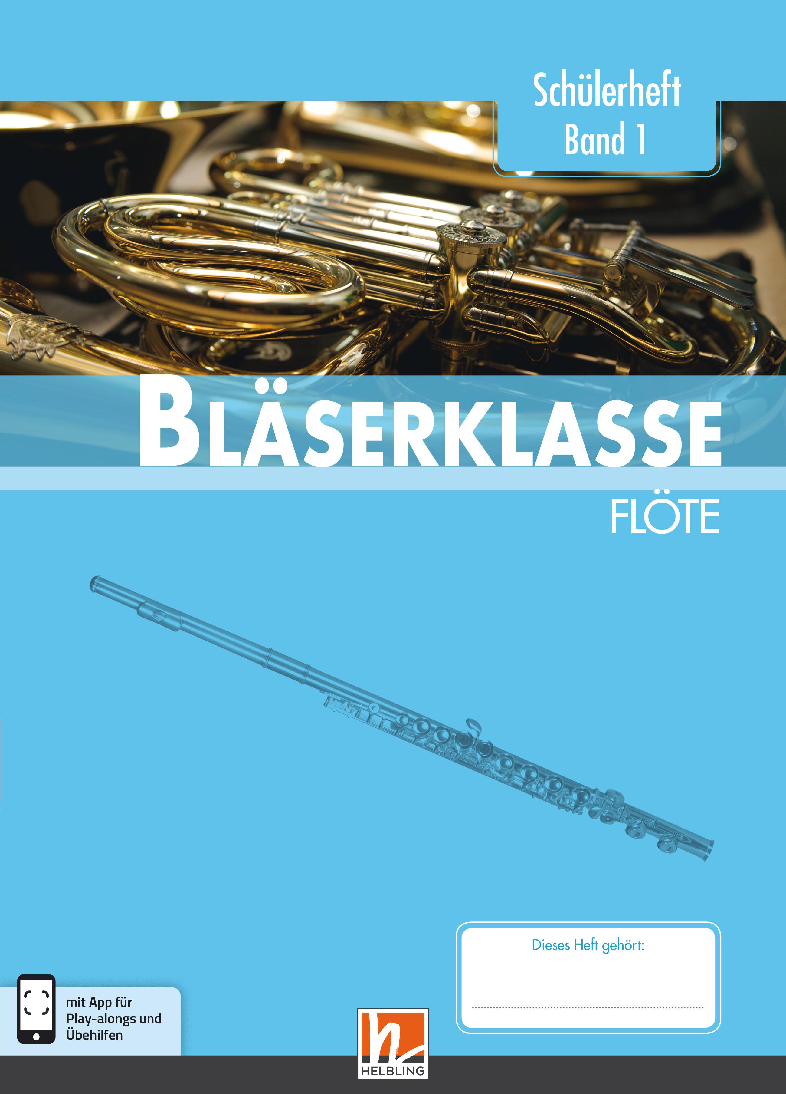 Vorderes Coverbild Leitfaden Bläserklasse. Schülerheft Band 1 - Flöte