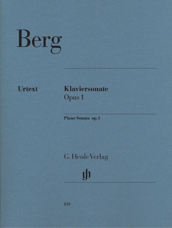 Vorderes Coverbild Berg, Alban - Klaviersonate op. 1