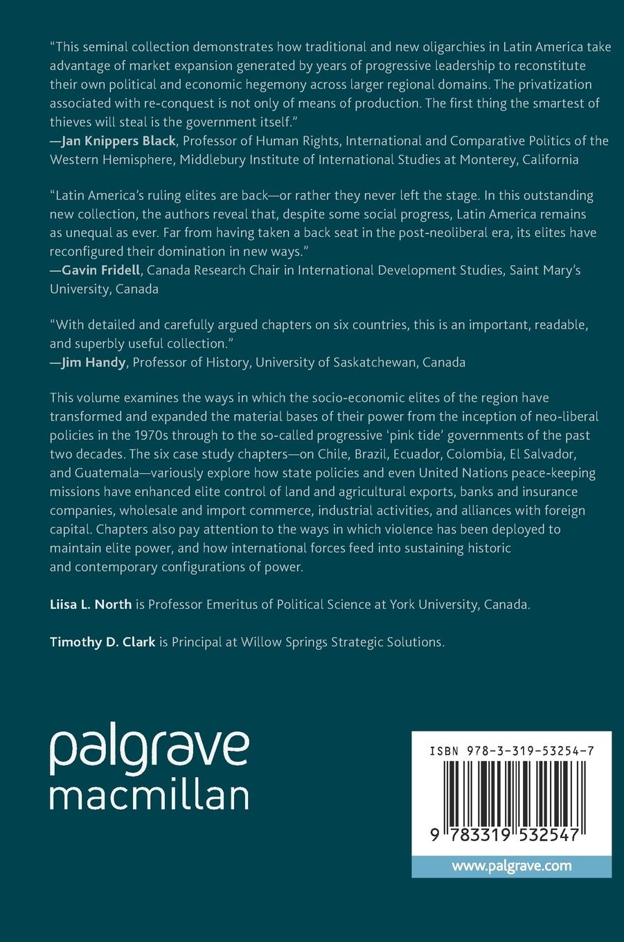 Rückseitencover Dominant Elites in Latin America