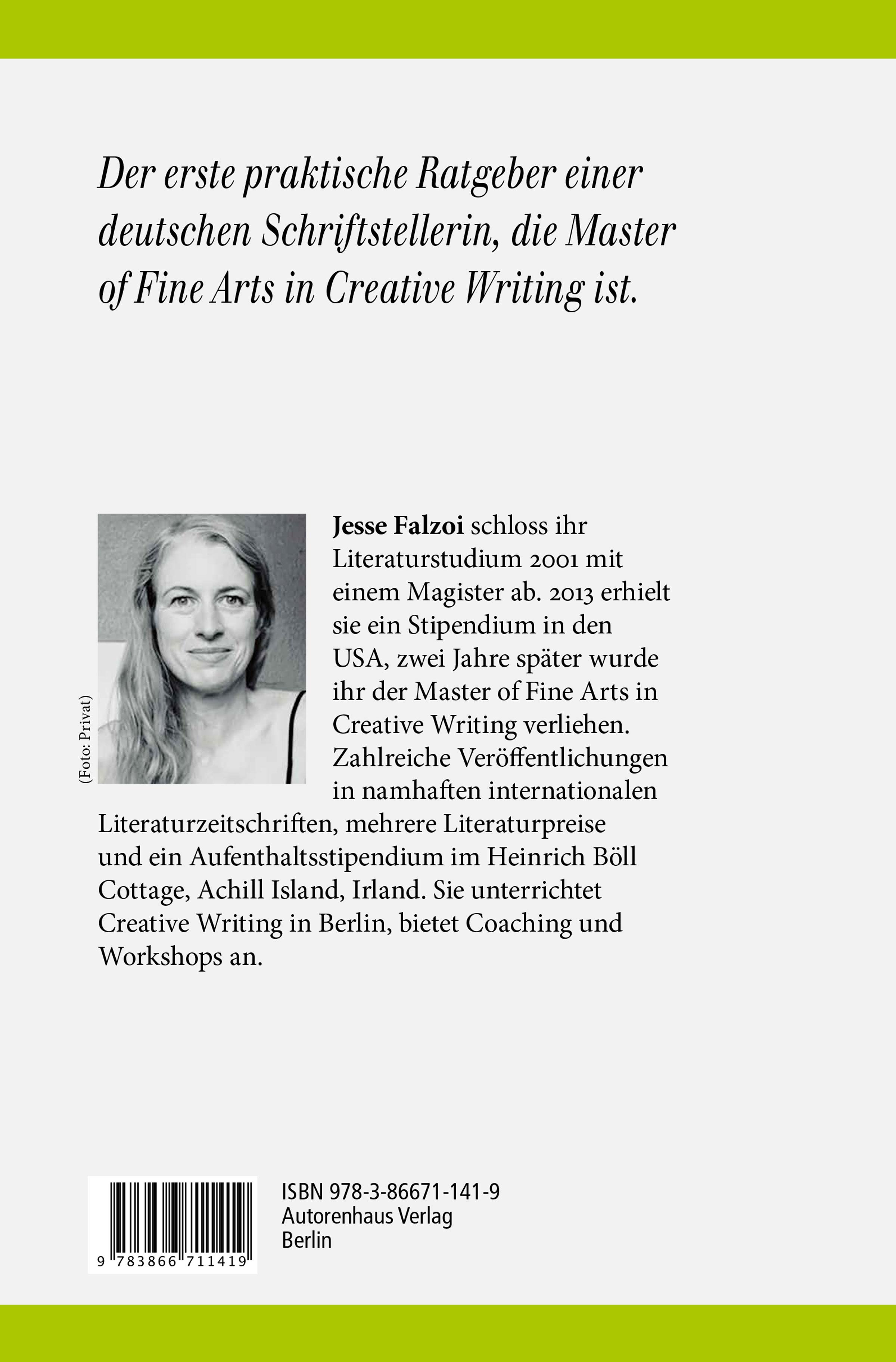Rückseitencover Creative Writing