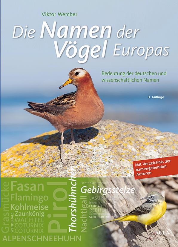 Vorderes Coverbild Die Namen der Vögel Europas