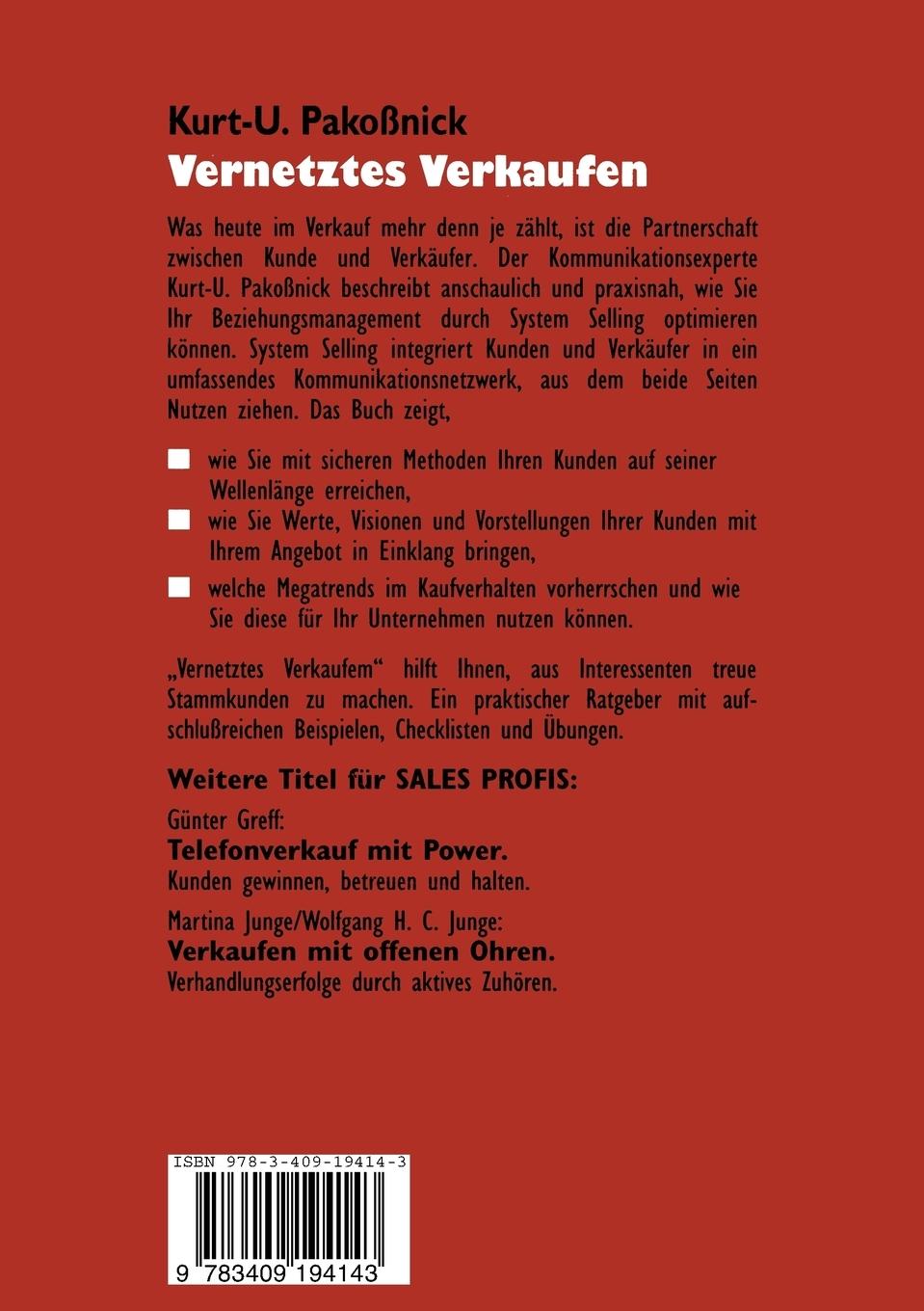 Rückseitencover Vernetztes Verkaufen