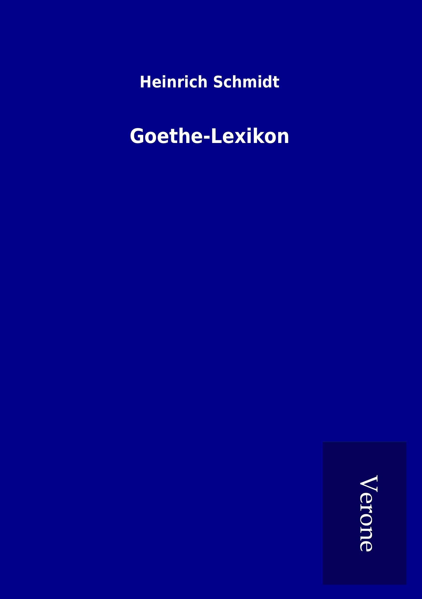 Vorderes Coverbild Goethe-Lexikon
