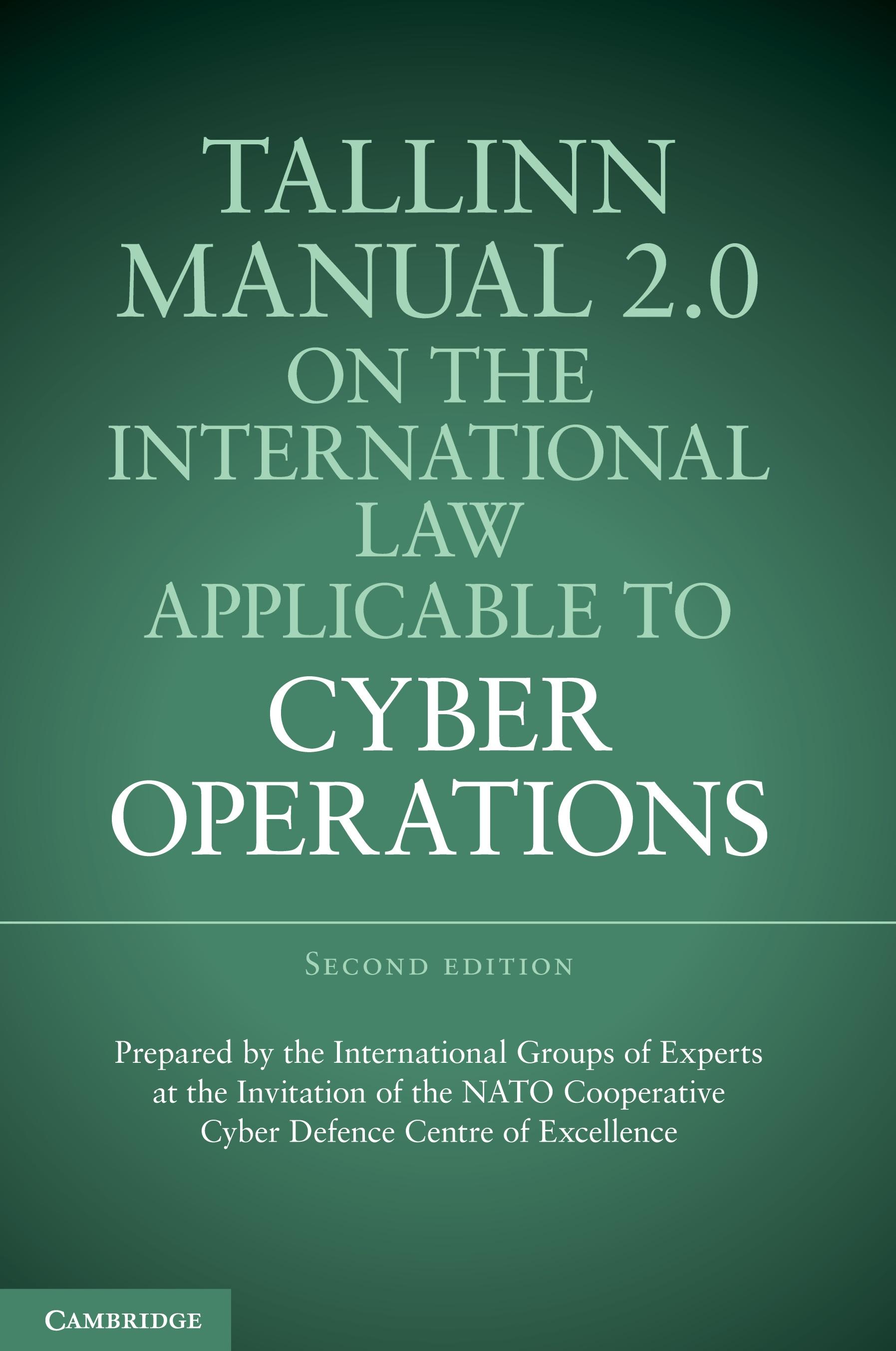 Vorderes Coverbild Tallinn Manual 2.0 on the International Law Applicable to Cyber Operations