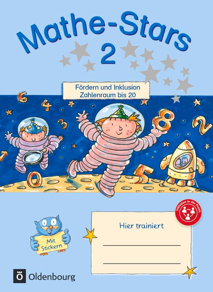 Vorderes Coverbild Mathe-Stars - Fördern und Inklusion 2. Schuljahr - Zahlenraum bis 20 - Übungsheft