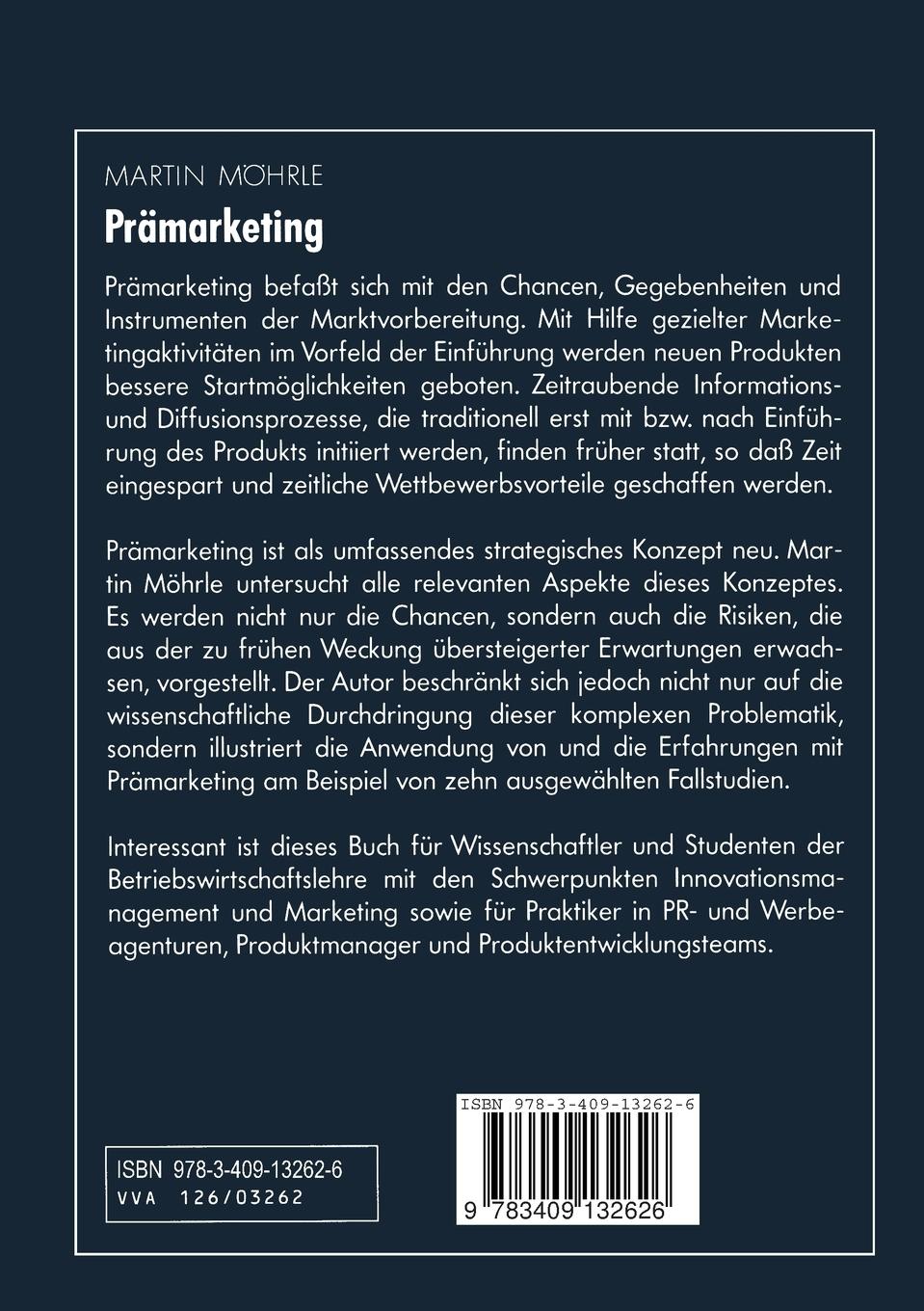 Rückseitencover Prämarketing