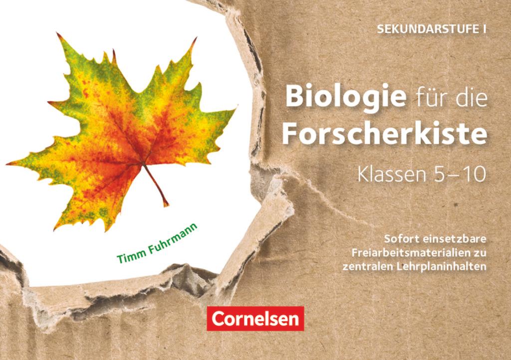 Vorderes Coverbild Biologie für die Forscherkiste Klassen 5-10. 36 Lernkarten