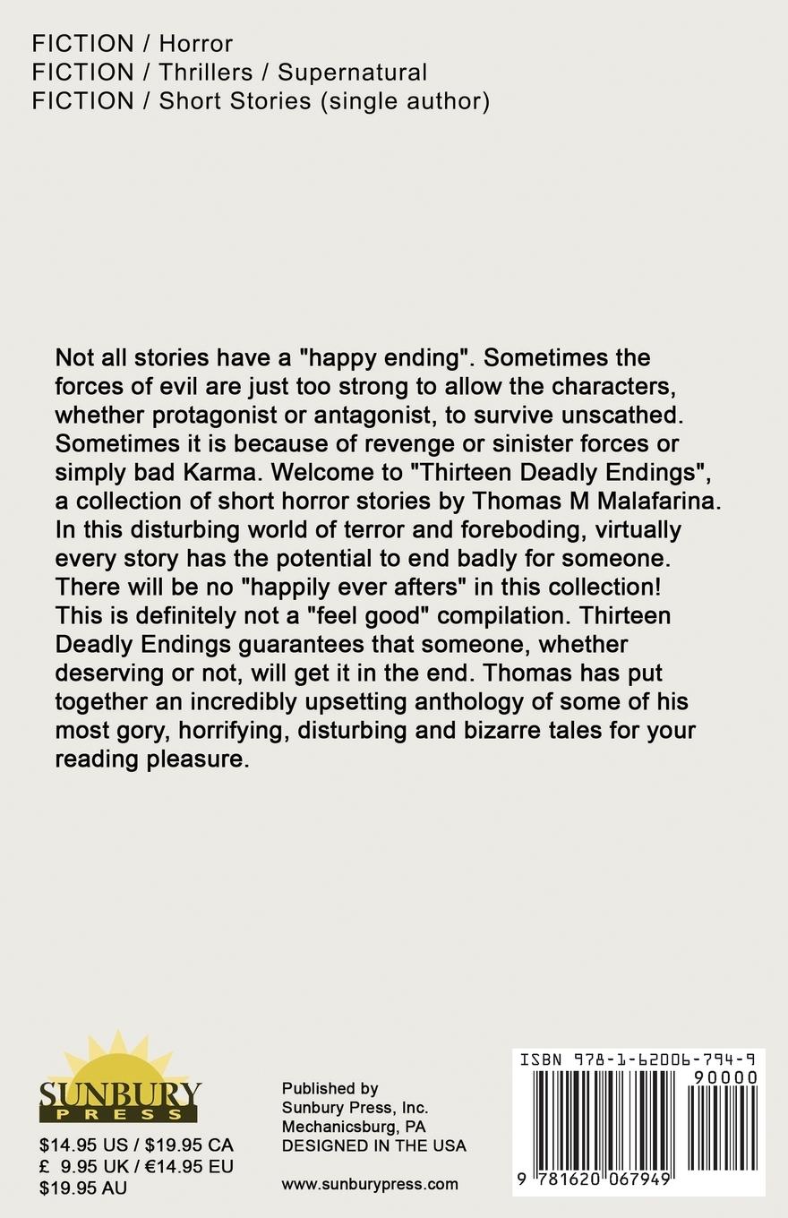 Rückseitencover 13 Deadly Endings