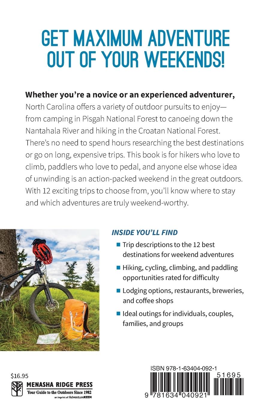 Rückseitencover North Carolina Adventure Weekends