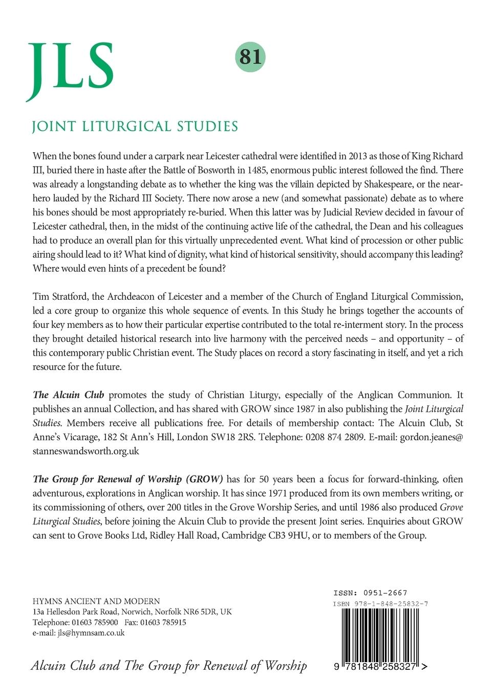 Rückseitencover JLS81 Richard III