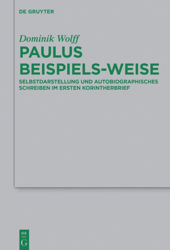Vorderes Coverbild Paulus beispiels-weise