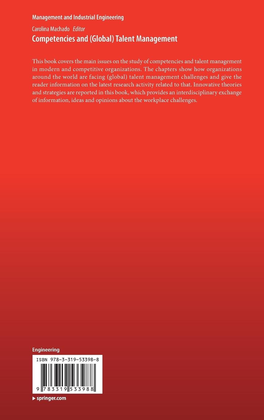 Rückseitencover Competencies and (Global) Talent Management