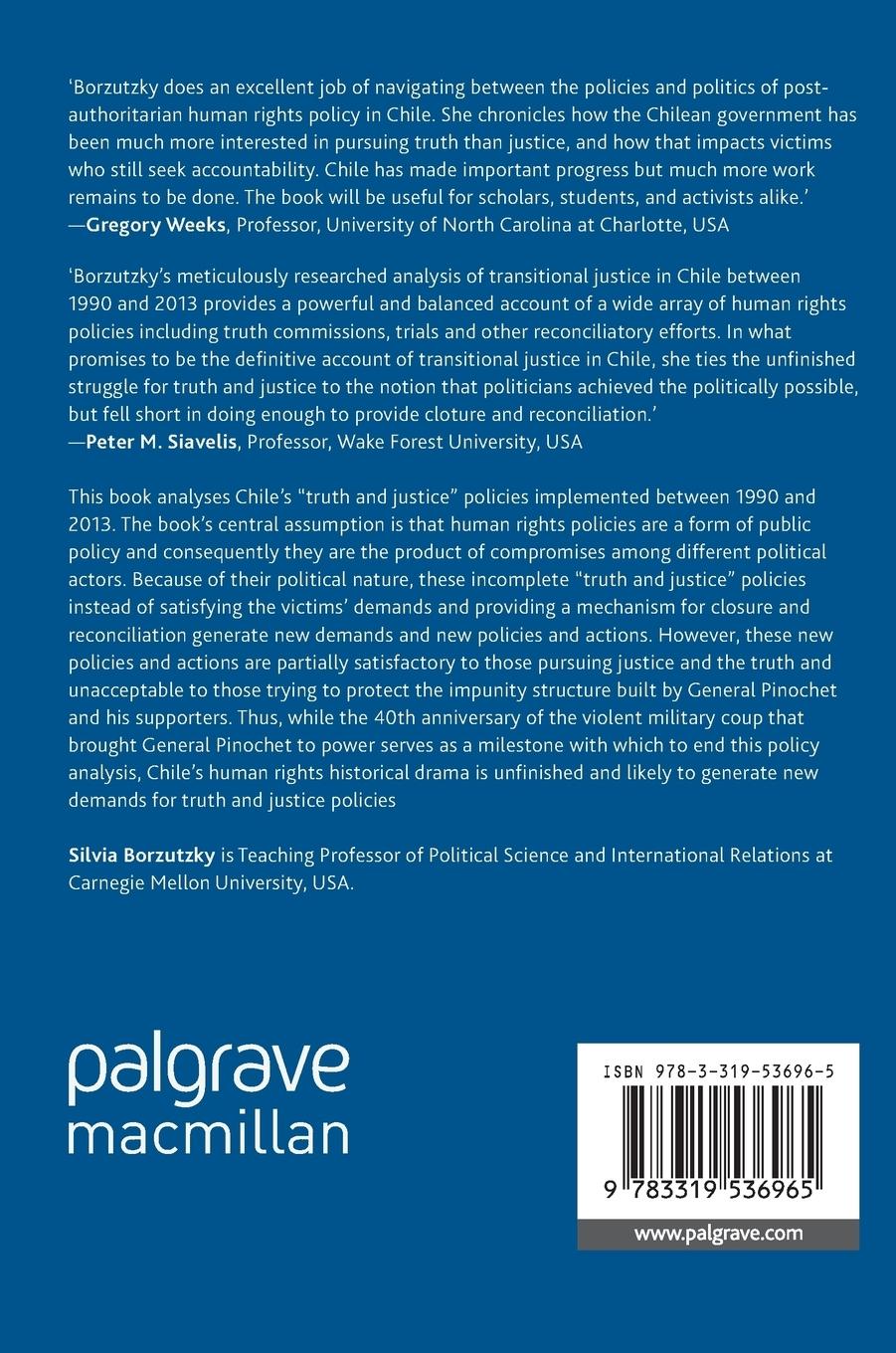 Rückseitencover Human Rights Policies in Chile