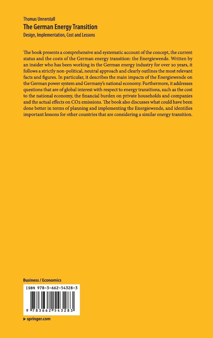 Rückseitencover The German Energy Transition