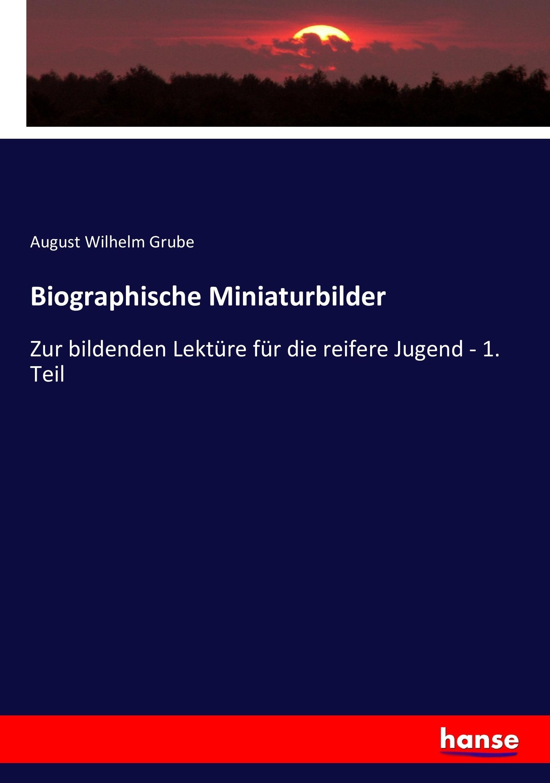 Vorderes Coverbild Biographische Miniaturbilder